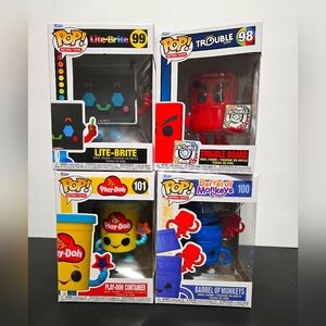 4 Funko Pop Bundle - Classic Retro Toys